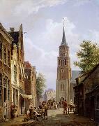 unknow artist European city landscape, street landsacpe, construction, frontstore, building and architecture. 257 Germany oil painting artist